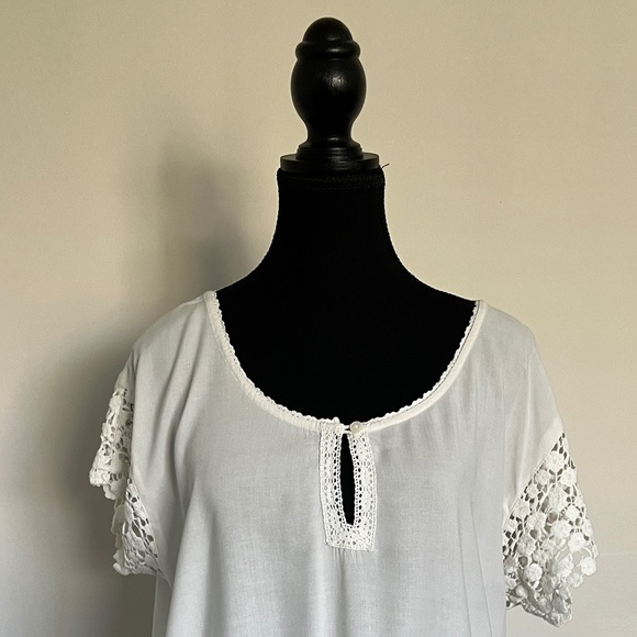 Vintage American Eagle Outfitters Top - Off White - Size M - Picture 3 of 15